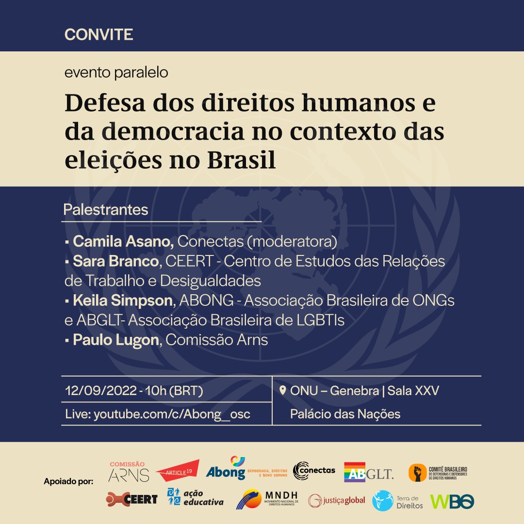 Evento ONU Defesa Dos Direitos Humanos E Da Democracia No Contexto Das